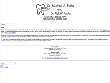 Tablet Screenshot of fuchsorthodontics.com